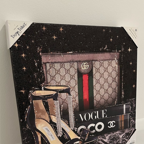 🆕 Design DistrictGucci Purse / Chanel Wall Art Canvas!